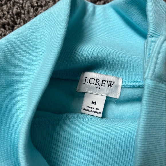 J.Crew Factory Wide Button-Collar Pullover Sweatshirt Cloud Spun Fleece Size Med - Picture 3 of 4